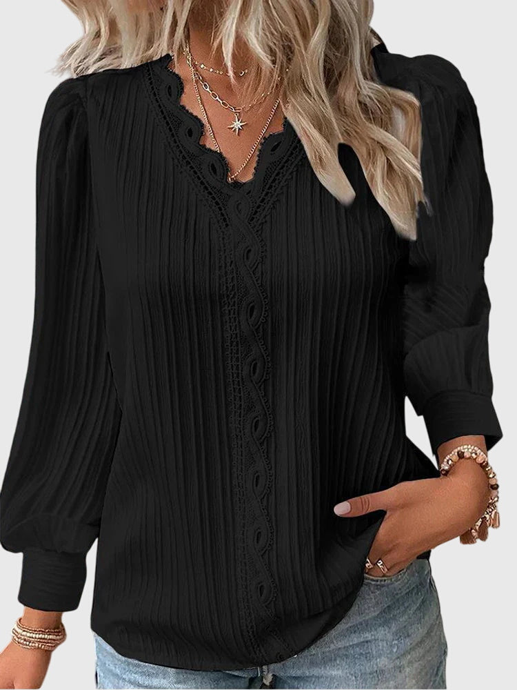 Andrea | Women's Elegant Pullover Blouse with Tailored Silhouette